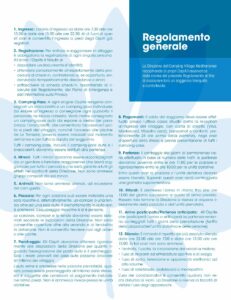 Regolamento Generale // Allgemeine Regelungen // General Rules and Regulations